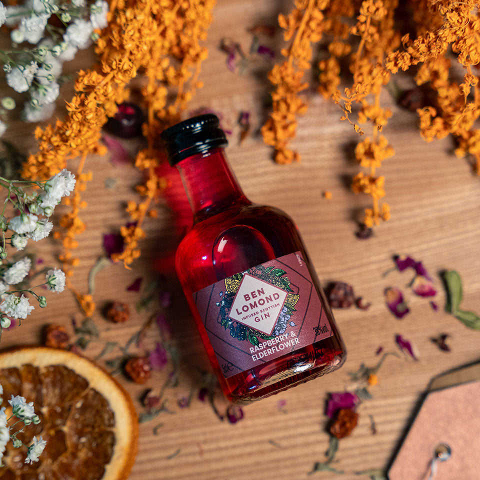 Ben Lomond Raspberry & Elderflower Scottish Gin Miniature 5cl