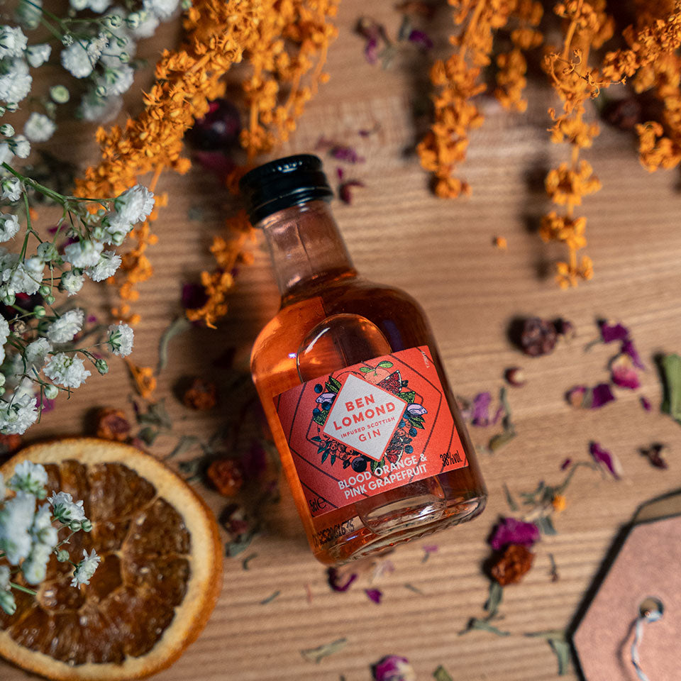 Ben Lomond Blood Orange & Pink Grapefruit Scottish Gin Miniature 5cl