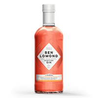 Ben Lomond Blood Orange & Pink Grapefruit flavoured gin bottle.