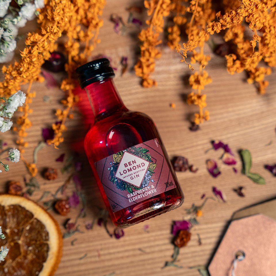 Ben Lomond Raspberry & Elderflower Scottish Gin Miniature 5cl